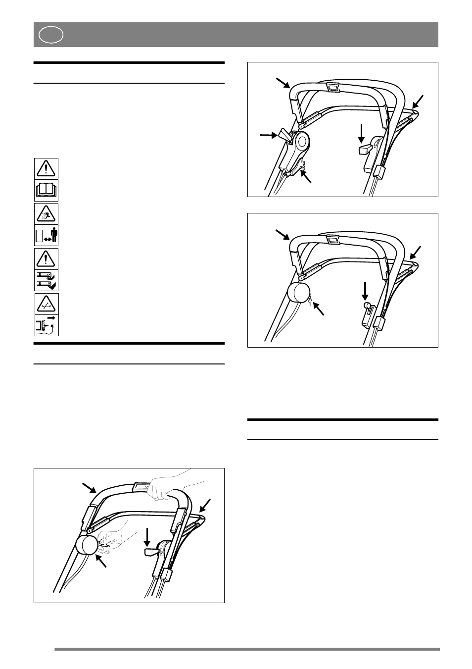 English, Symbols, Important | Assembling | Stiga TURBO 8211-0208-08 User Manual | Page 6 / 11