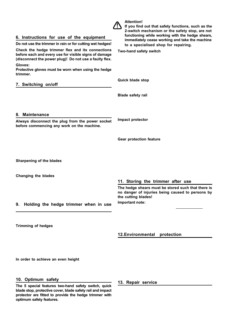 Stiga SH 54 User Manual | Page 8 / 10