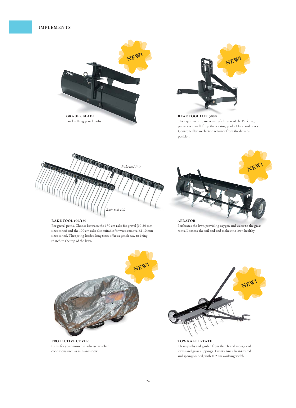 New ! new ! new ! new | Stiga Garden Range Primo User Manual | Page 24 / 76
