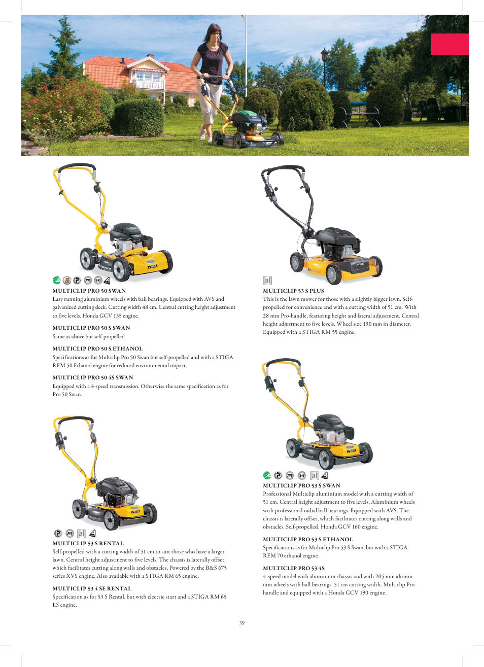 Stiga Garden Range Primo User Manual | Page 39 / 76