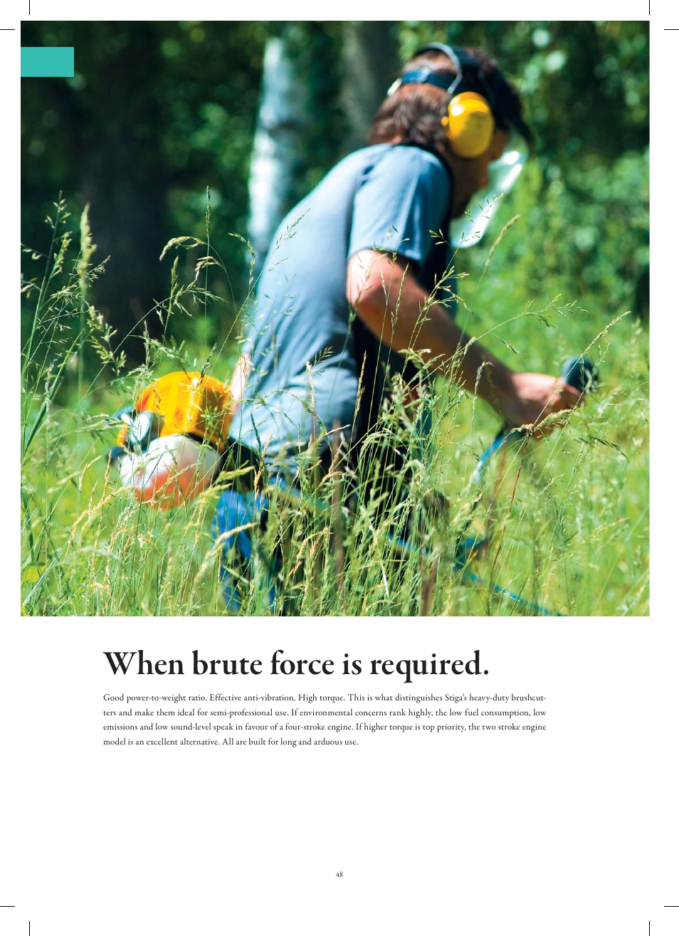 When brute force is required | Stiga Garden Range Primo User Manual | Page 48 / 76