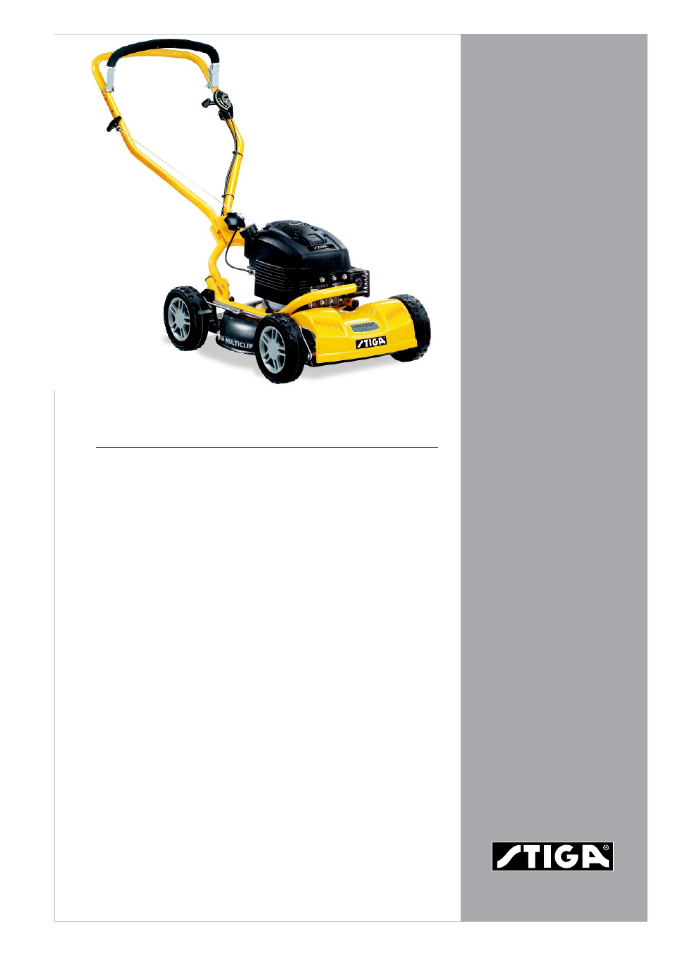 Stiga MULTICLIP 11-5234-53 User Manual | 2 pages