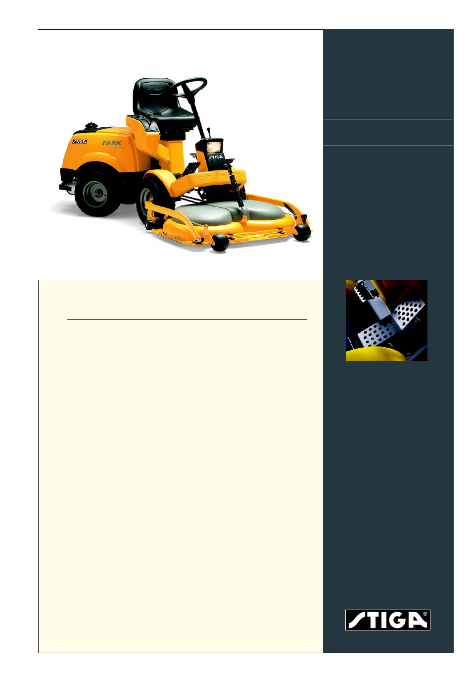 Stiga PARK POWER 13-6113-95 User Manual | 2 pages