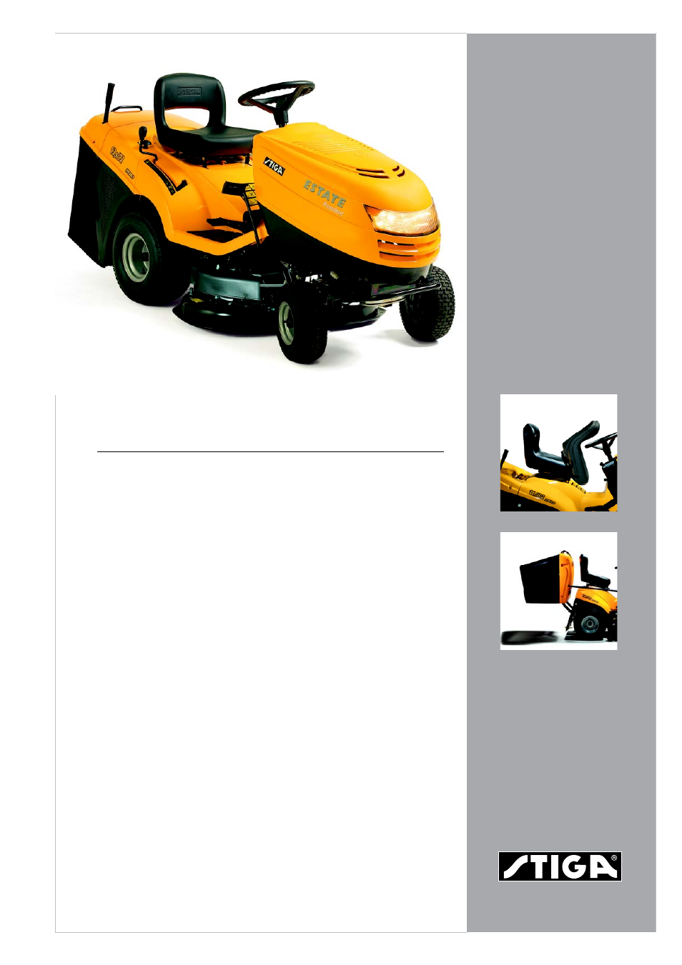 Stiga ESTATE PRESIDENT 13-2532-15 User Manual | 2 pages