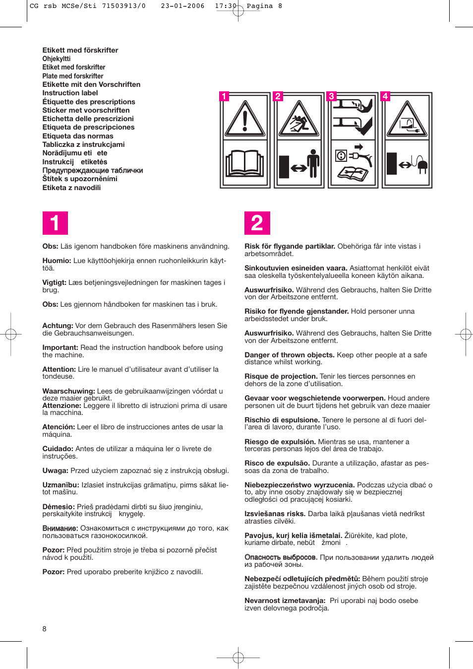 Stiga 50 EL User Manual | Page 10 / 15