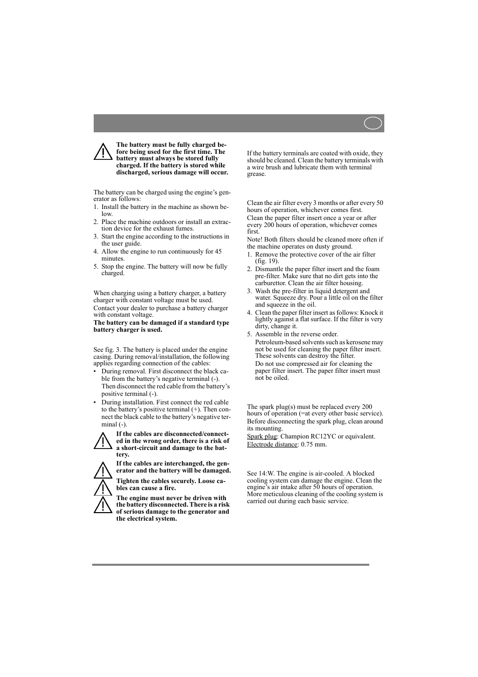 English | Stiga 8211-0072-80 User Manual | Page 17 / 18