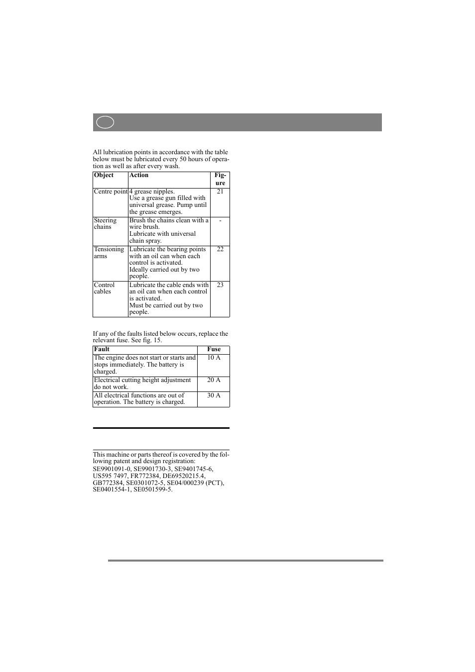 English, 15 patent - design regis- tration | Stiga 8211-0072-80 User Manual | Page 18 / 18