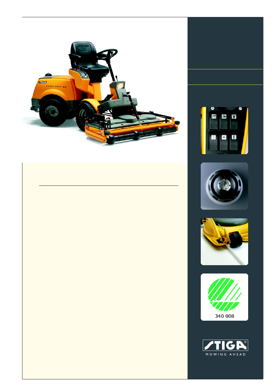Stiga PARK PRO 20 CAT User Manual | 2 pages