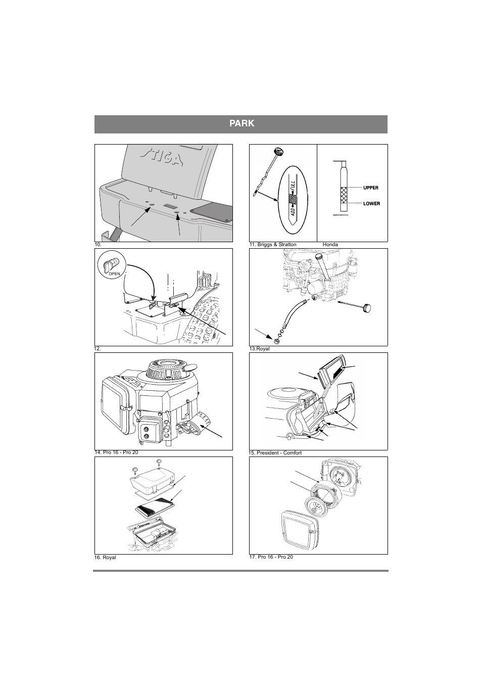 Park | Stiga PARK PRO 20 User Manual | Page 4 / 16