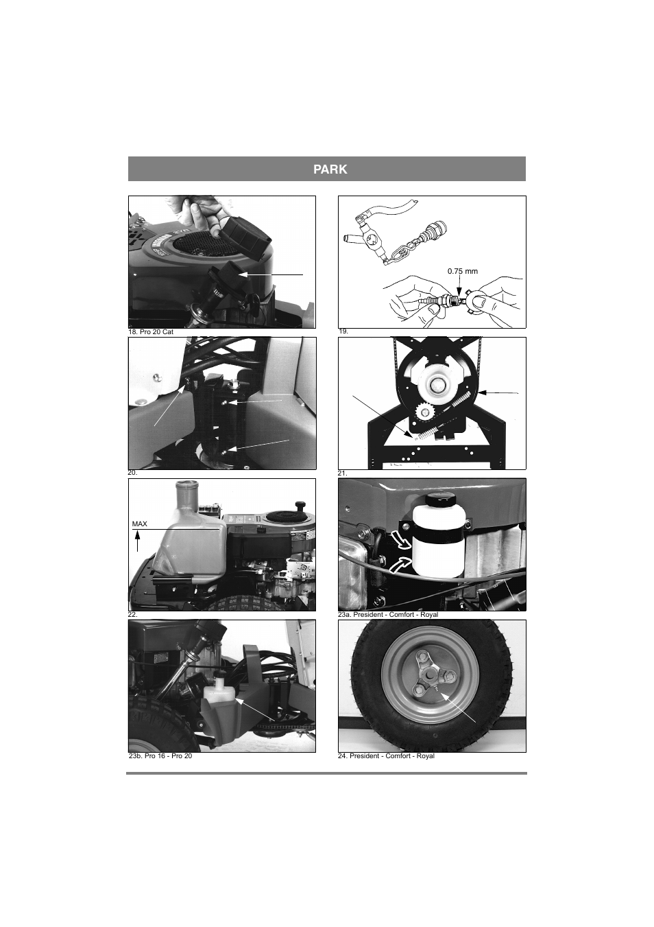 Park | Stiga PARK PRO 20 User Manual | Page 5 / 16