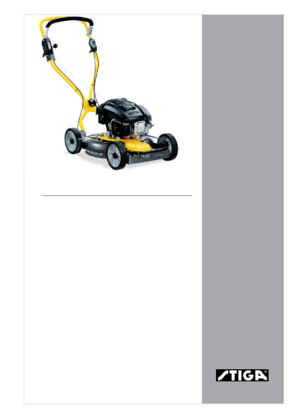 Stiga MULTICLIP 53 S User Manual | 2 pages
