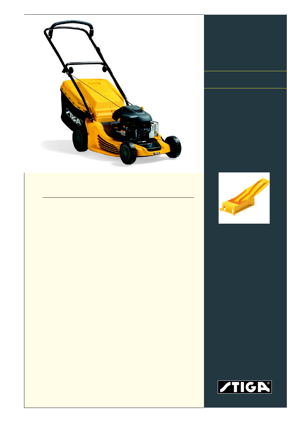 Stiga TURBO/COMBI 47 User Manual | 2 pages