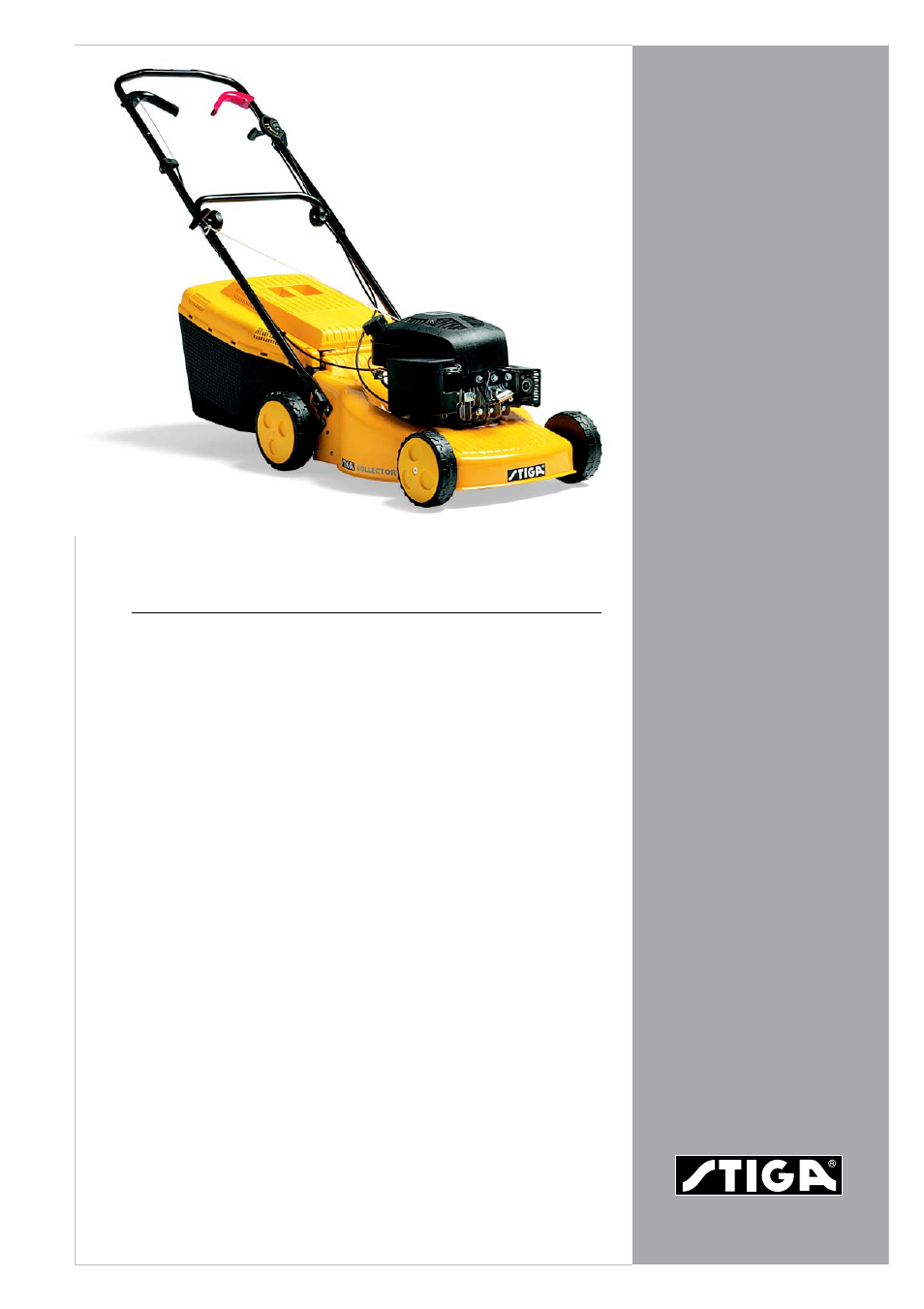 Stiga COLLECTOR 46 S User Manual | 2 pages