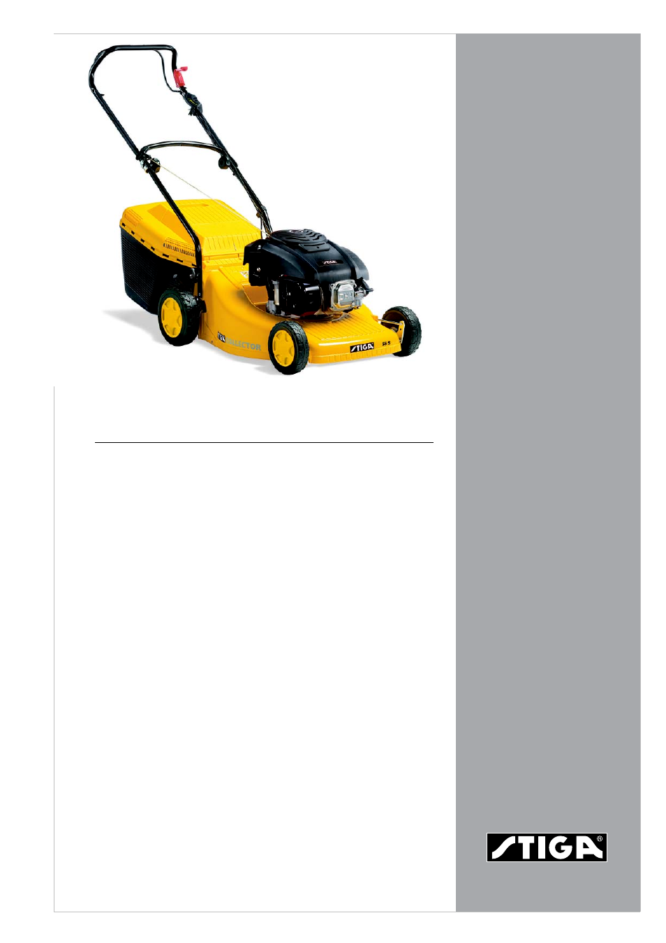 Stiga COLLECTOR 12-9234-73 User Manual | 2 pages