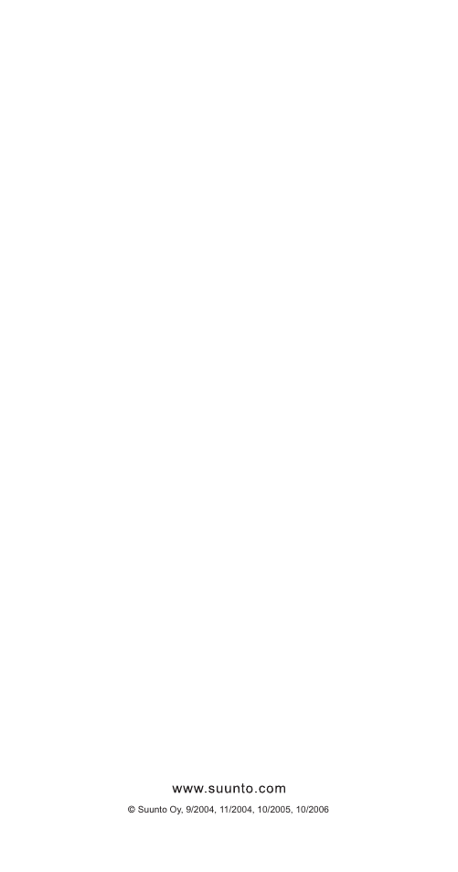 SUUNTO T6 User Manual | Page 8 / 8