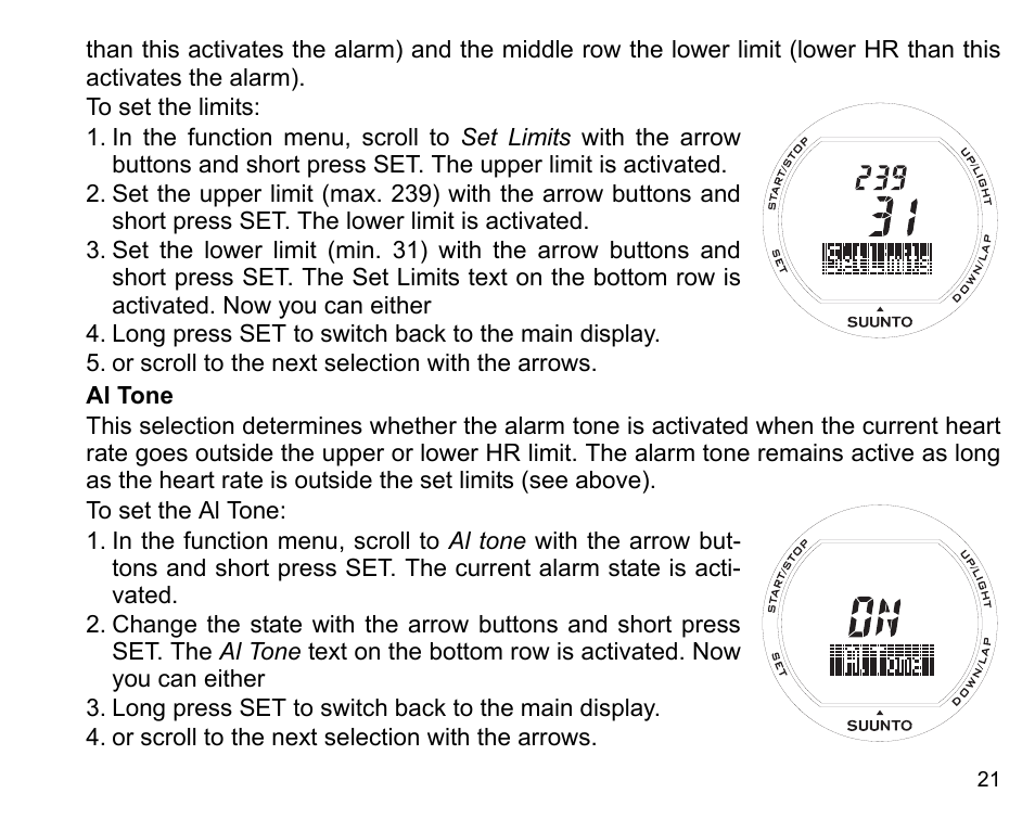SUUNTO X3HR User Manual | Page 23 / 40