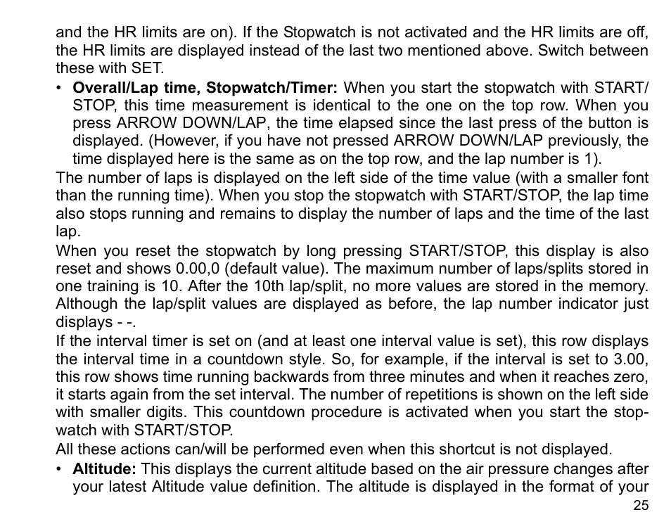 SUUNTO X3HR User Manual | Page 27 / 40