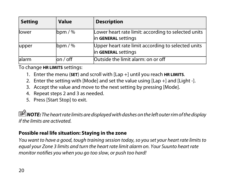 SUUNTO t3c User Manual | Page 21 / 49