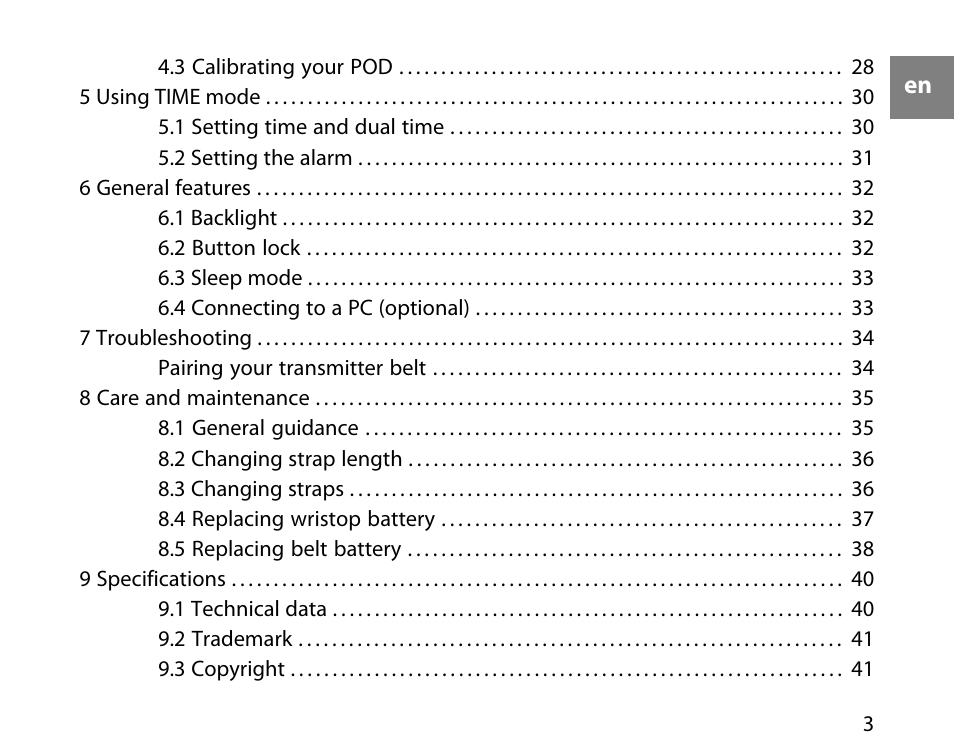 SUUNTO t3c User Manual | Page 4 / 49