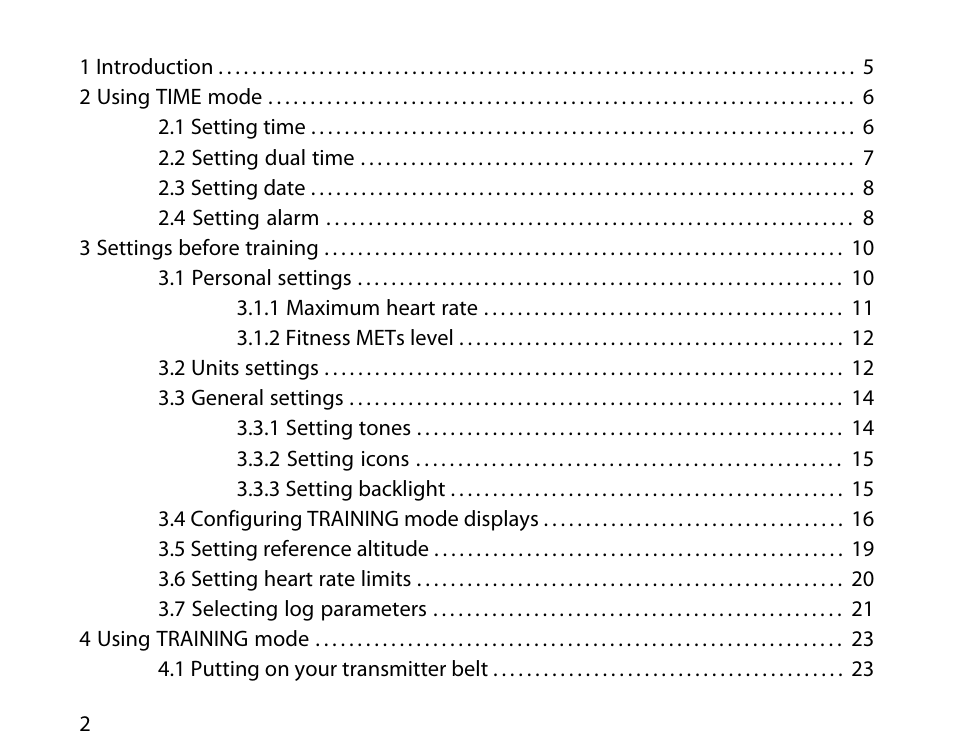 SUUNTO T6C User Manual | Page 3 / 52