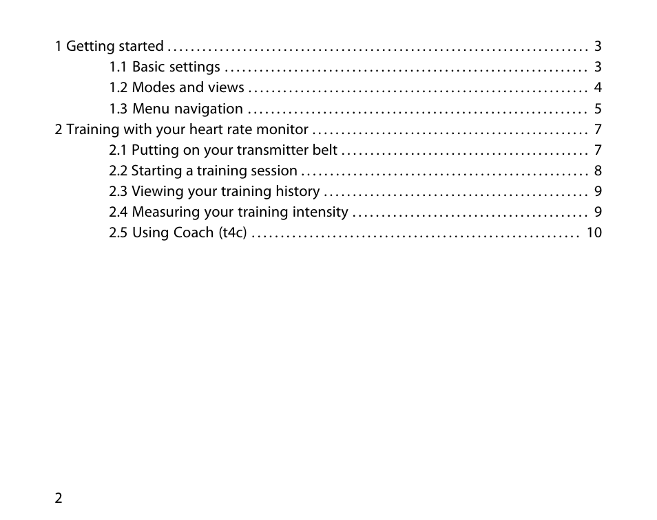 SUUNTO t4c User Manual | Page 2 / 12