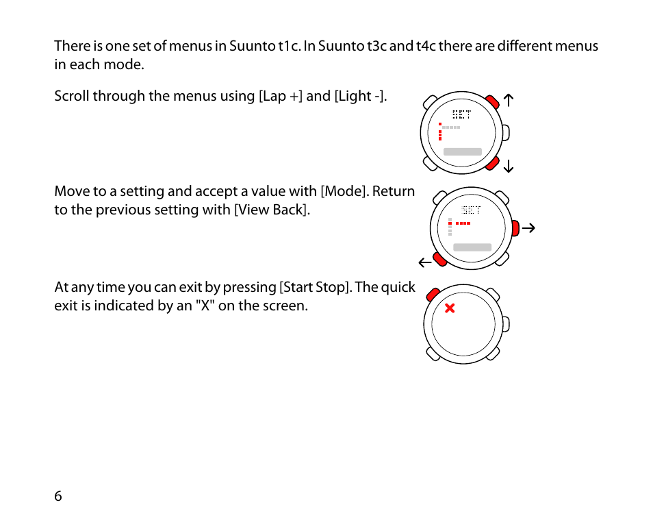 SUUNTO t4c User Manual | Page 6 / 12