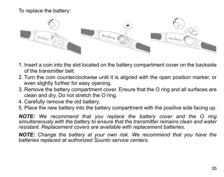 SUUNTO n6HR User Manual | Page 35 / 64