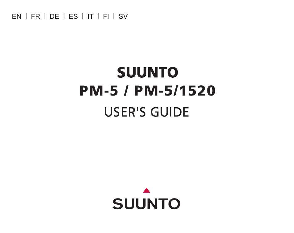 SUUNTO PM5 User Manual | 108 pages