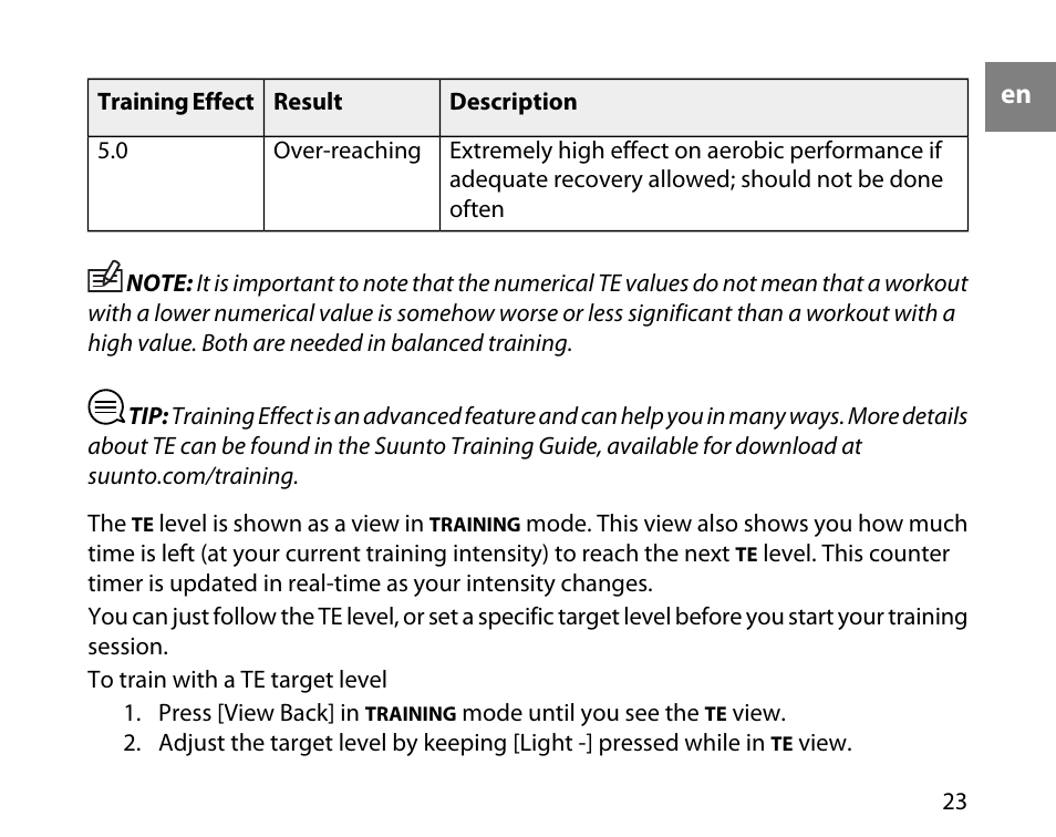 SUUNTO t3d User Manual | Page 24 / 54