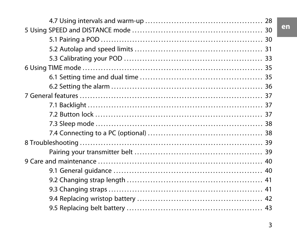 SUUNTO t3d User Manual | Page 4 / 54