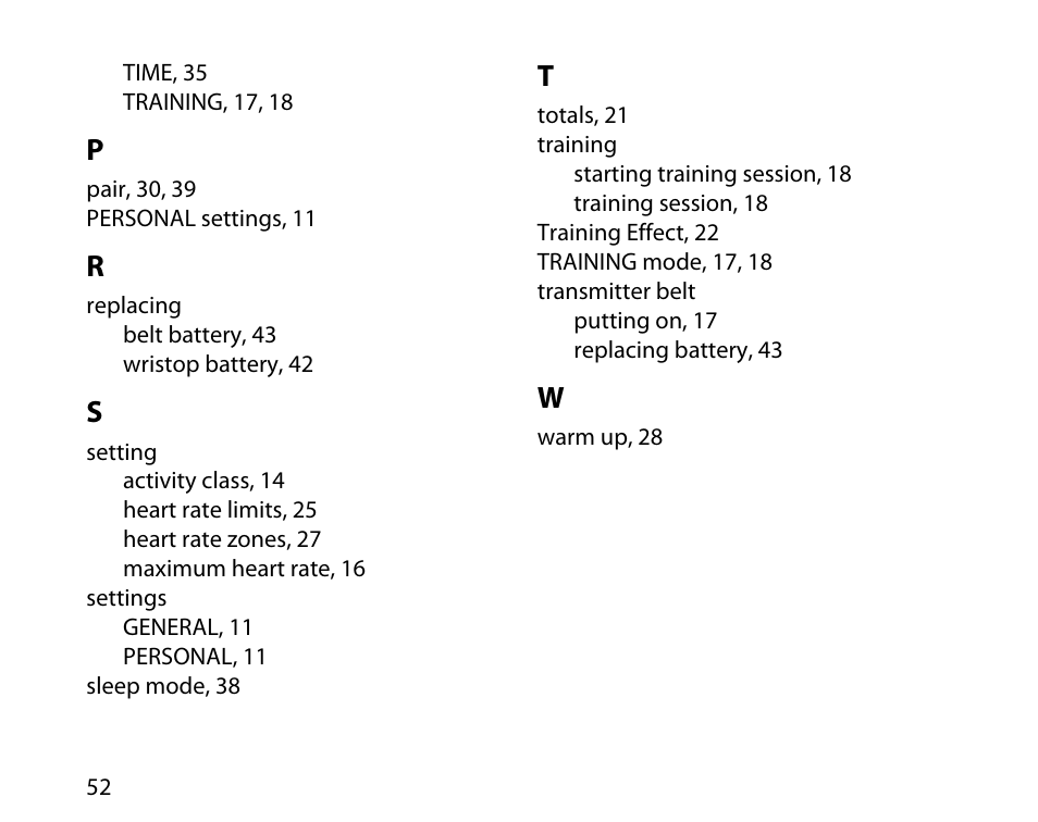 SUUNTO t3d User Manual | Page 53 / 54