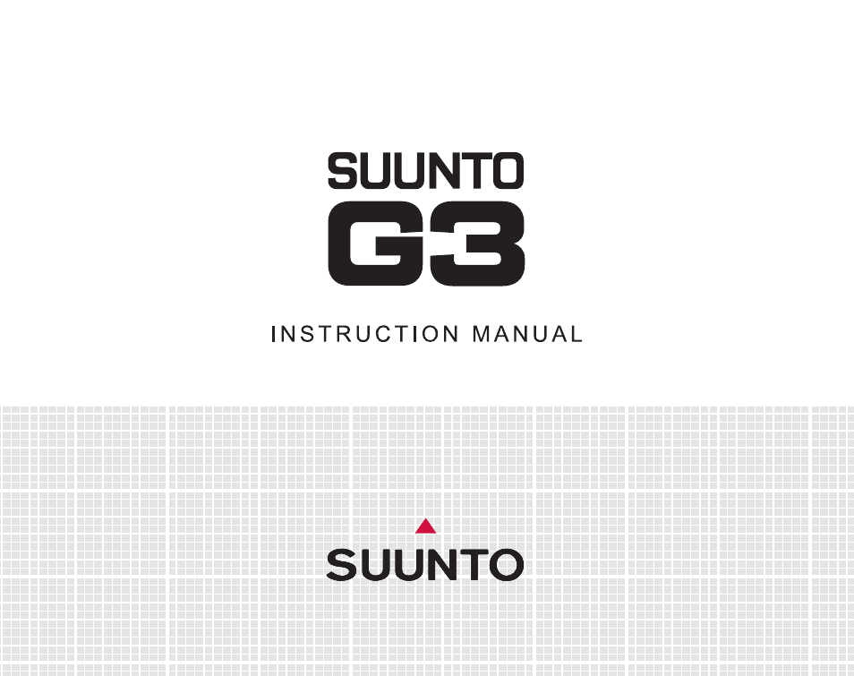 SUUNTO G3 User Manual | 48 pages