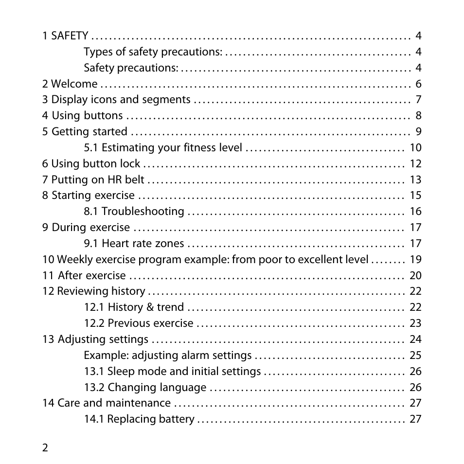 SUUNTO M1 User Manual | Page 2 / 35