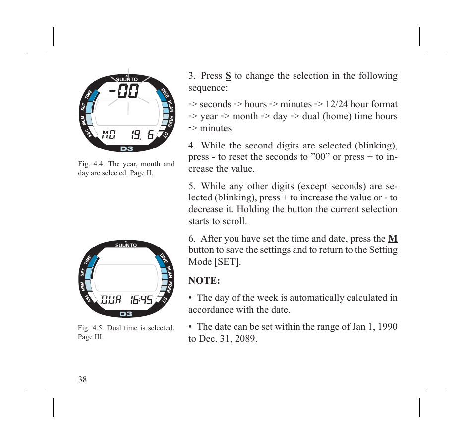 SUUNTO D3 User Manual | Page 40 / 86