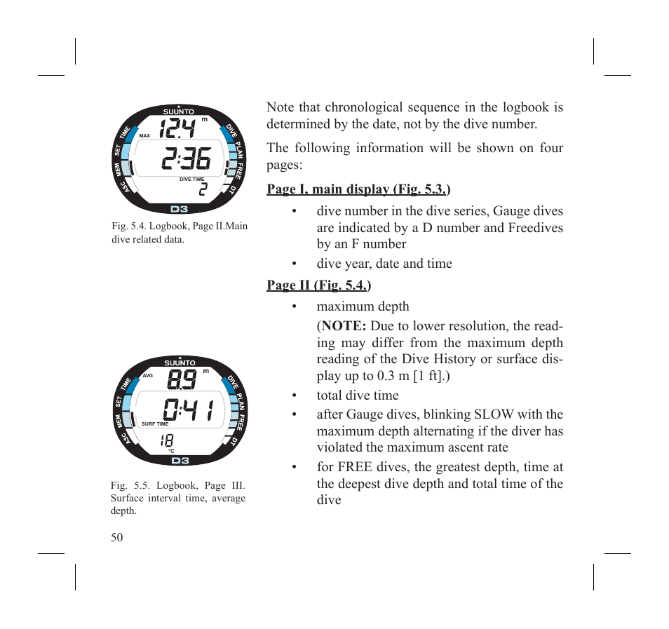 SUUNTO D3 User Manual | Page 52 / 86