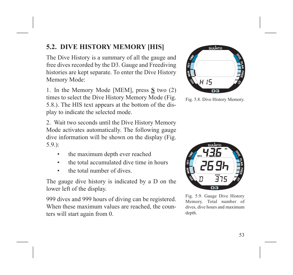 SUUNTO D3 User Manual | Page 55 / 86