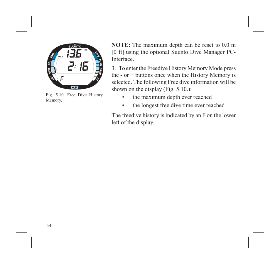 SUUNTO D3 User Manual | Page 56 / 86