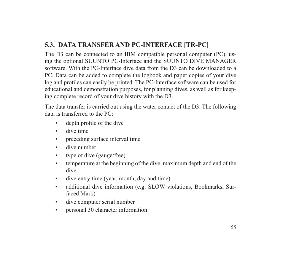 SUUNTO D3 User Manual | Page 57 / 86