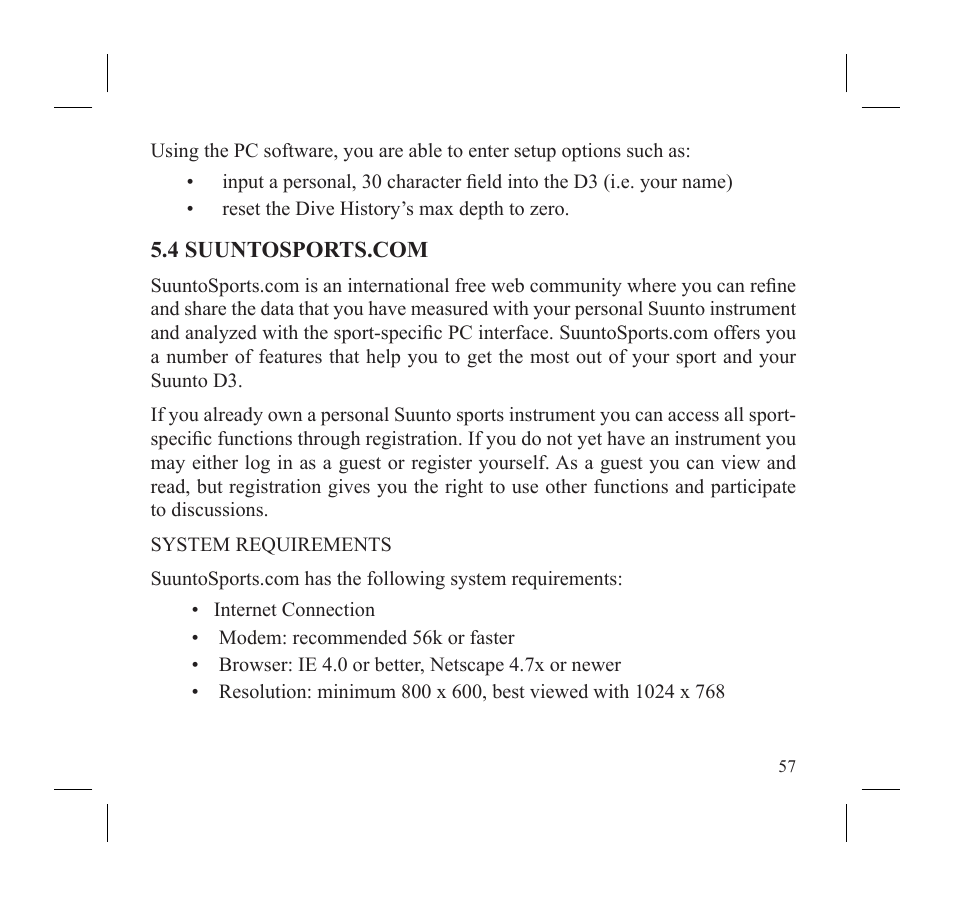 SUUNTO D3 User Manual | Page 59 / 86