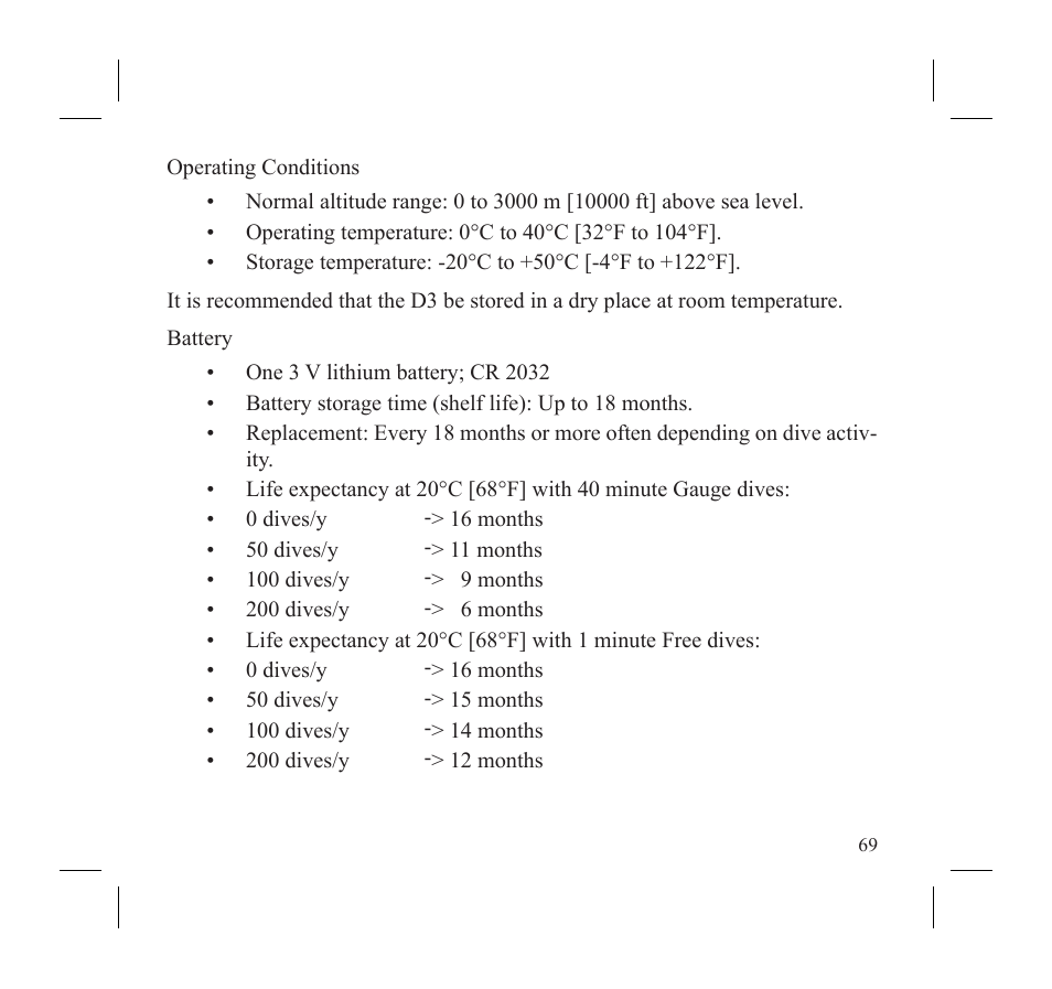 SUUNTO D3 User Manual | Page 71 / 86