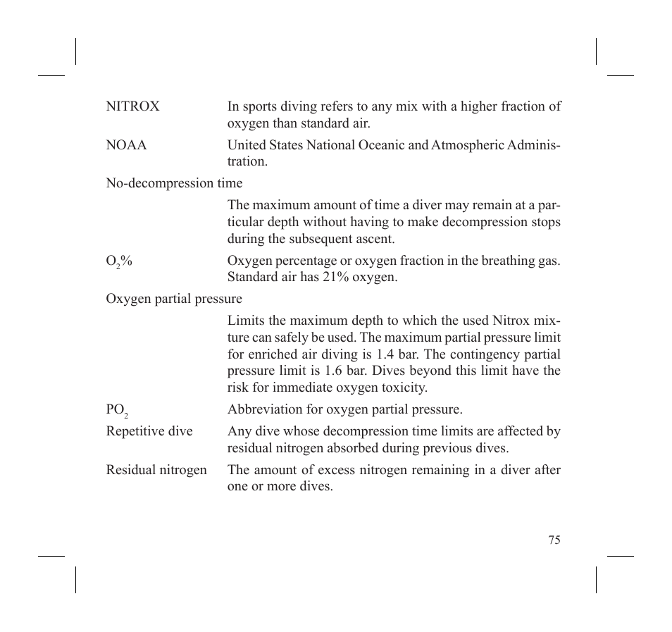 SUUNTO D3 User Manual | Page 77 / 86