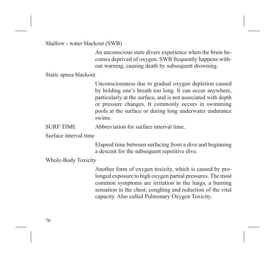 SUUNTO D3 User Manual | Page 78 / 86