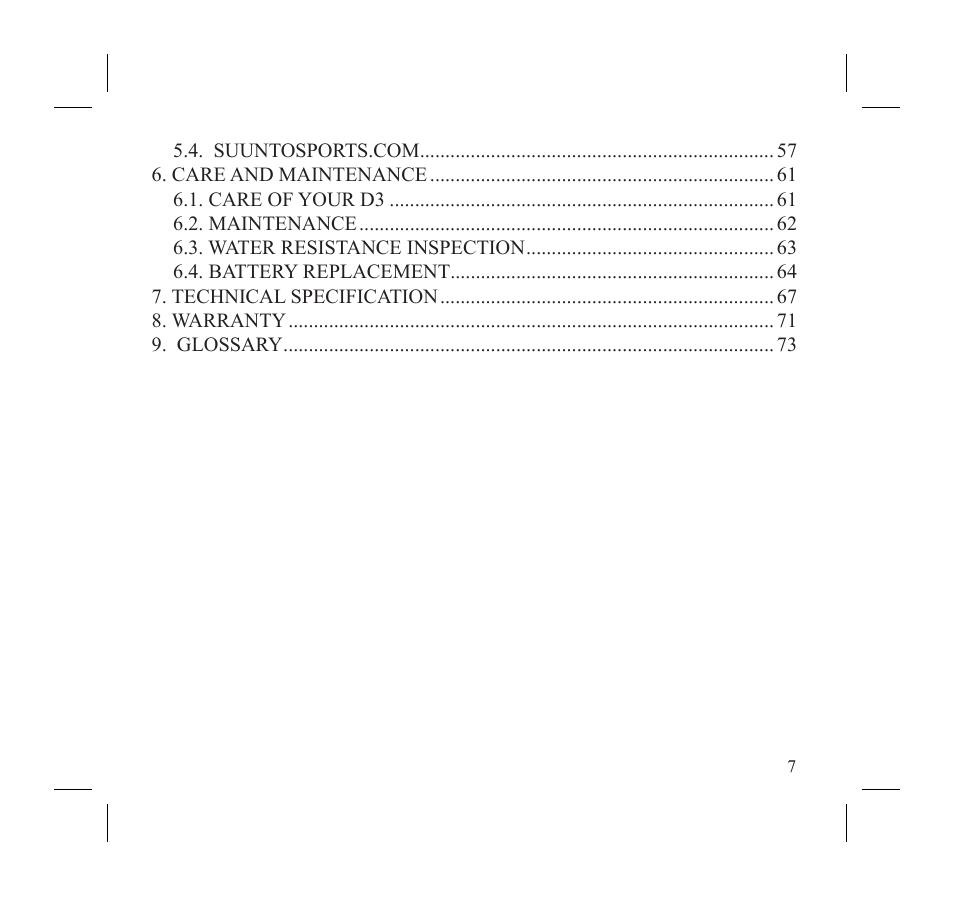SUUNTO D3 User Manual | Page 9 / 86