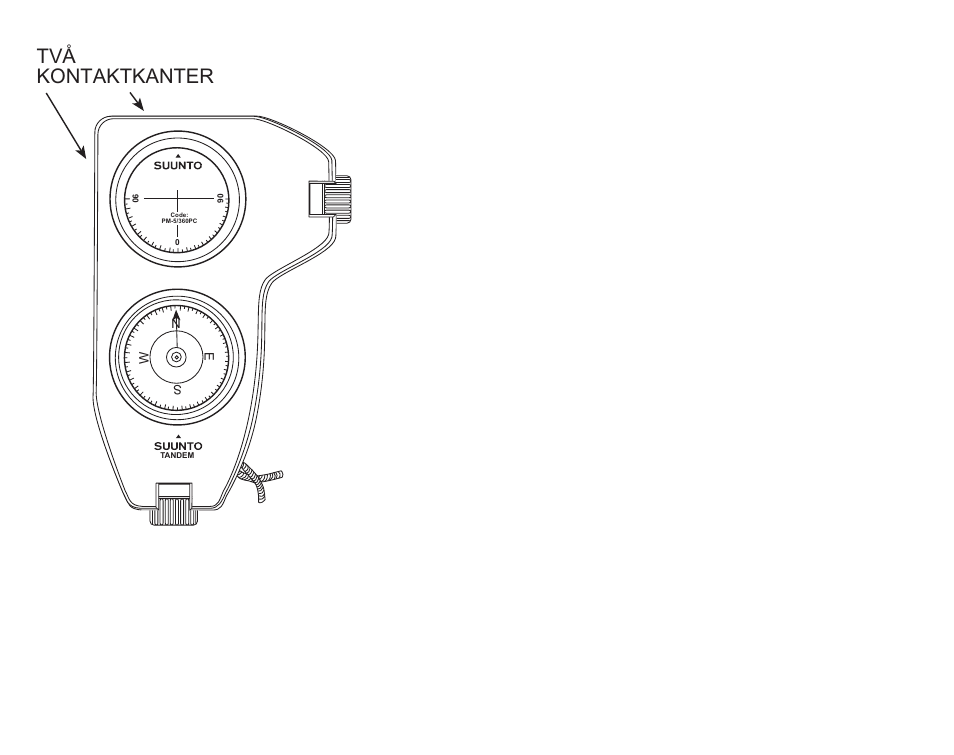 Kontaktmätning, Figur 3. kanter för kontakt- mätning, Två kontaktkanter | SUUNTO Tandem User Manual | Page 118 / 131