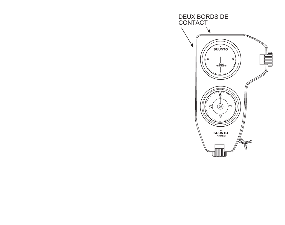 Mesure de contact, Fig. 3. les côtés pour la mesure de contact, Deux bords de contact | SUUNTO Tandem User Manual | Page 25 / 131