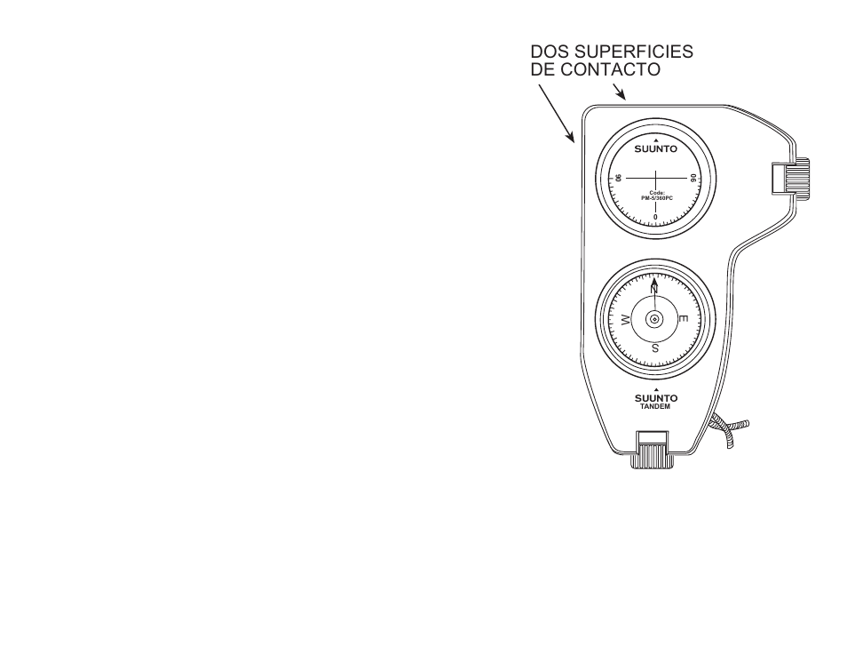 Medición por contacto, Fig. 3. superficies para medición por contacto, Dos superficies de contacto | SUUNTO Tandem User Manual | Page 63 / 131