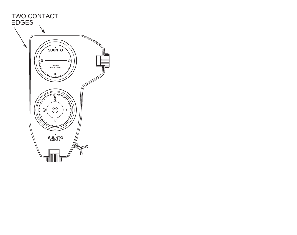 Contact measuring, Fig. 3. edges for contact measurement, Two contact edges | SUUNTO Tandem User Manual | Page 7 / 131