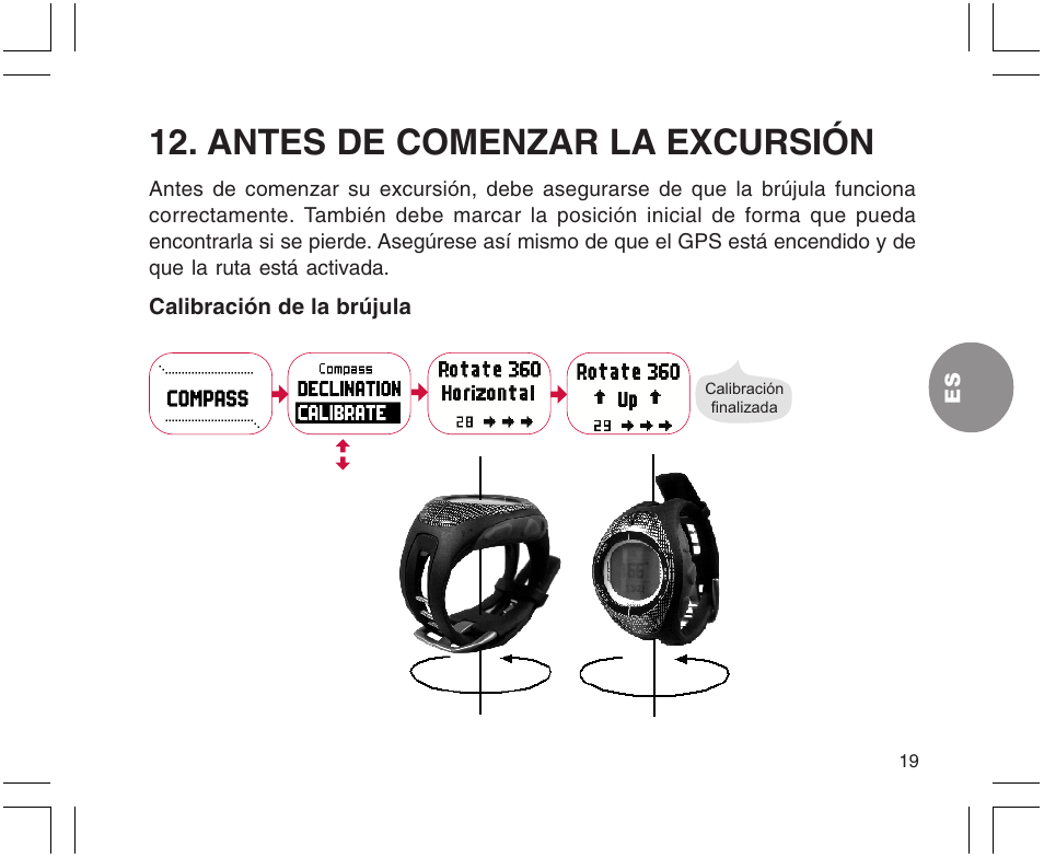Antes de comenzar la excursión | SUUNTO X9 User Manual | Page 125 / 286