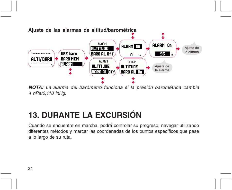 Durante la excursión | SUUNTO X9 User Manual | Page 130 / 286