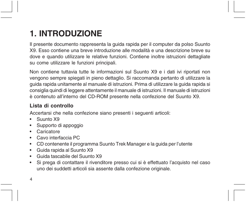 Introduzione | SUUNTO X9 User Manual | Page 146 / 286